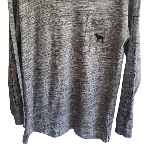 Pink Victoria's Secret Gray Long Sleeve Tee - Picture 2 of 7